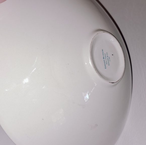 RARE Tiffany & Co. BLOSSOM Round Vegetable Bowl 10 1/2" Large Painted Flowers - Picture 7 of 11